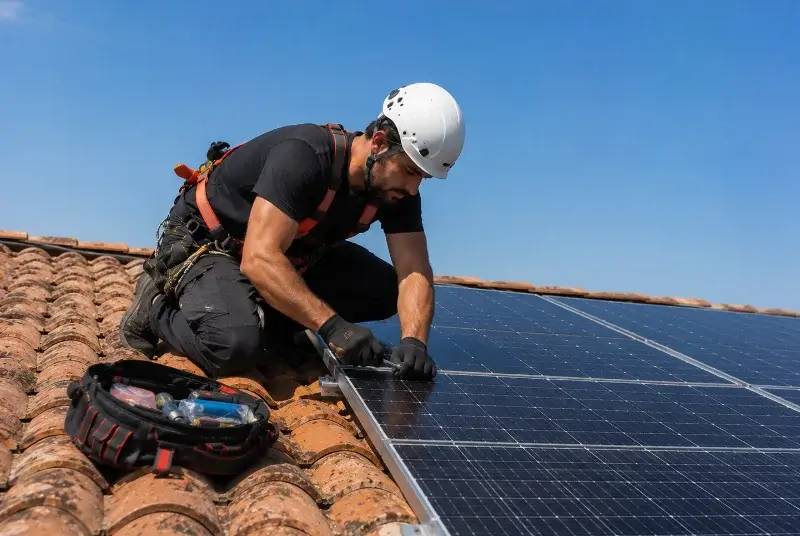 Maintenance et monitoring de panneaux solaires à Mouazé