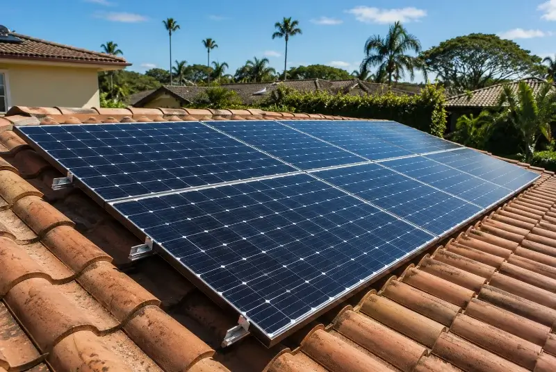 Installation de panneaux solaires à Mouazé